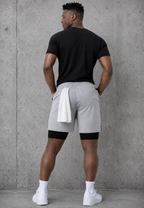 Men's 2 in 1 Workout Shorts