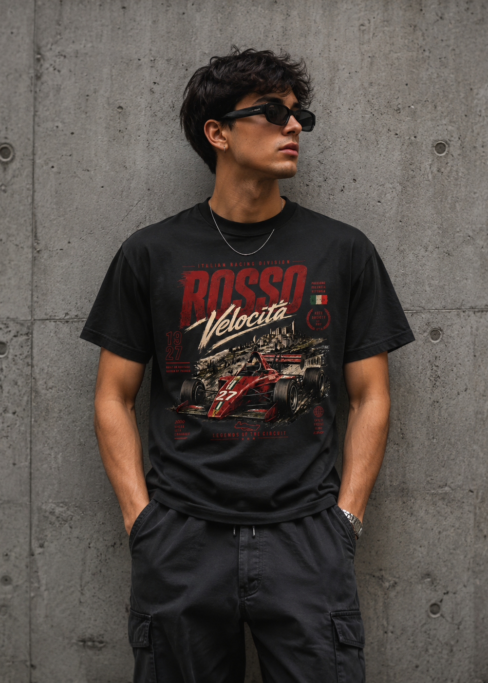 Rosso Velocità F1 Graphic Tee