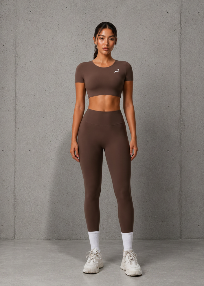 Women Yoga Solid Color Two-Piece Set