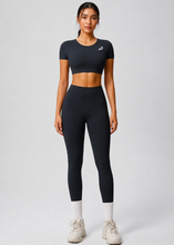 Women Yoga Solid Color Two-Piece Set