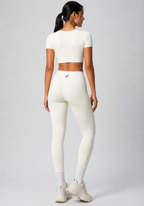 Women Yoga Solid Color Two-Piece Set