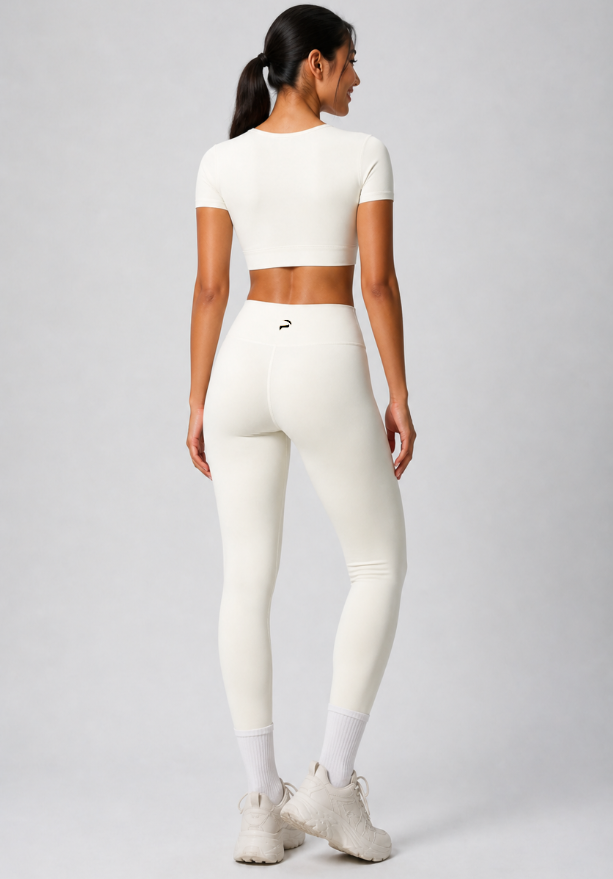 Women Yoga Solid Color Two-Piece Set
