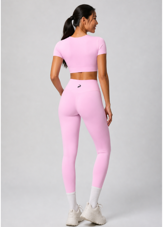 Women Yoga Solid Color Two-Piece Set