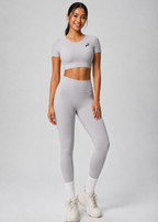 Women Yoga Solid Color Two-Piece Set