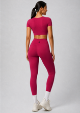 Women Yoga Solid Color Two-Piece Set