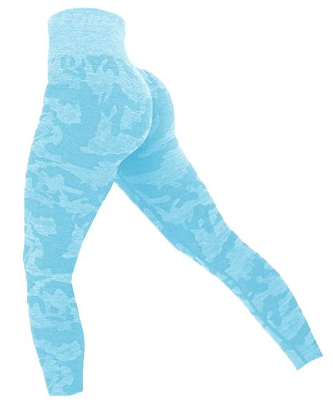 Memoryee Camo Seamless Yoga Leggings with High Waist Workout Running  Leggings for Women Stretch Gym Yoga Pants, Green : : Fashion