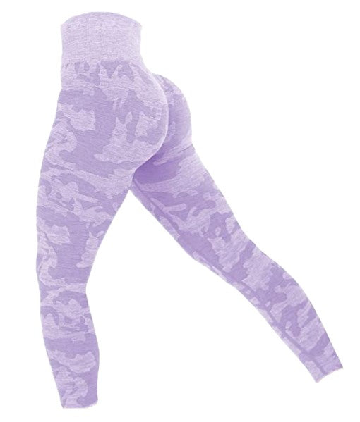 Camouflage Seamless Workout Leggings Women Yoga Pants Push Up Running Tights  High Waist Gym Wear