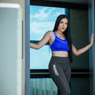 Front Mesh Sports Bra